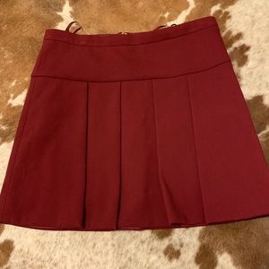 J Crew burgundy skirt